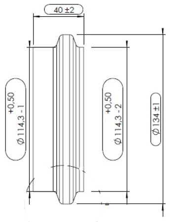 DINEX LIITOSKAPPALE PAKOPUTKISTOLLE 114.3MM, UROS DI-78214