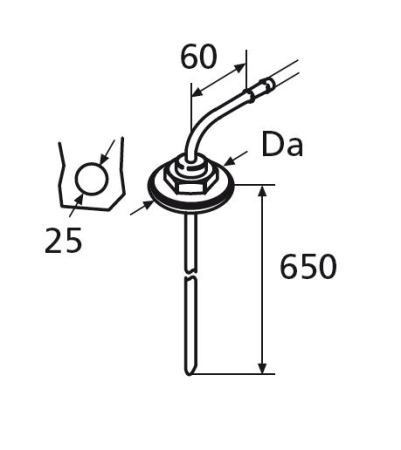 TANKKIOTIN, 5,5MM, L=650, METALLITANKEILLE KW1320399A