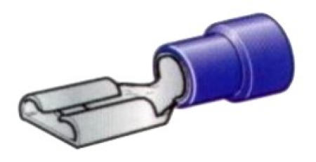 RS A2507FL LAATTALIITIN 6,3MM SININEN 10KPL | IP PAKKAUS RS9315500