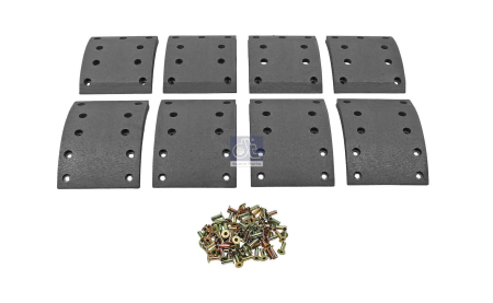 DRUM BRAKE LINING KIT, AXLE KIT REPLACES MAN 4.91456