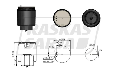 AIREXPERT ILMAJOUSIPALJE VOLVO FH | METALLIMÄNTÄ 1604713-CS