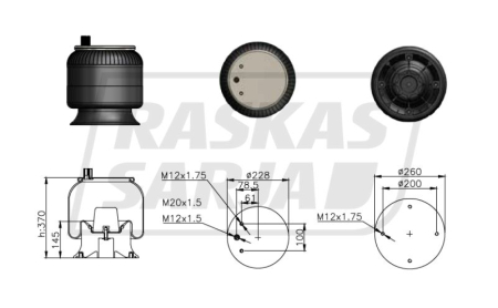 AIREXPERT ILMAJOUSIPALJE VOLVO FL6 TAKA | MUOVIMÄNTÄ 1606247-CP