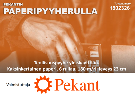 PEKANTIN PAPERIPYYHERULLA 180MX23CM 1802326