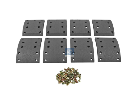 DRUM BRAKE LINING KIT, AXLE KIT REPLACES MAN 4.91456
