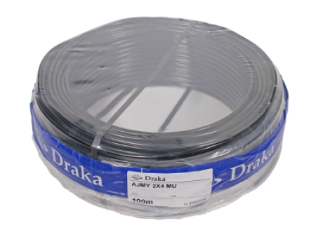 JOHTO 2X4,0 MUSTA 100M 02315530