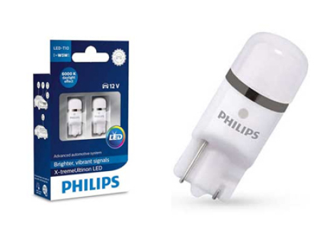 POLTTIMOPARI PHILIPS T10 LED 6000K 10-127996000KX2
