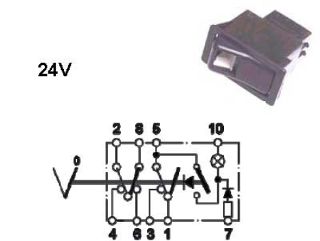 HÄTÄV.KATK+SYMB.24V 7-NAP 1000-060195