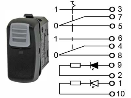 KATK.0-1 LOCK,MERKKIVALO 1045-0643