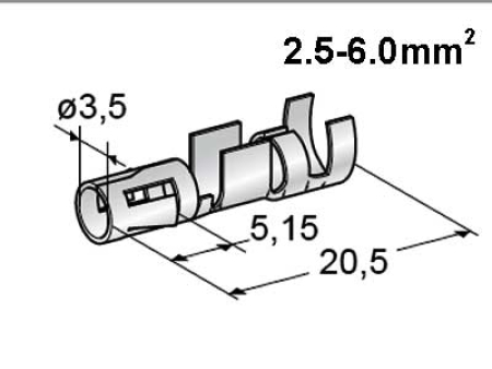LIITIN 3,5MM 2,5-6MM2 JOHDOLLE 1108000