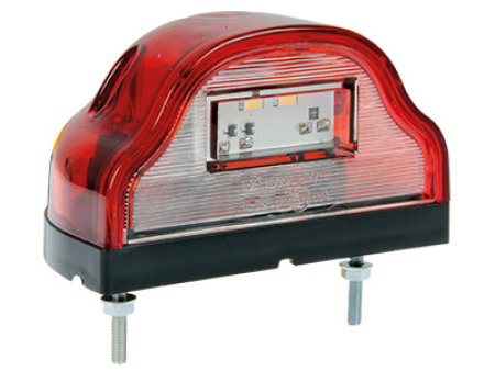 LED-REKISTERIVALO 12/24V ISO PUNAINEN 14-1165-PUNLED