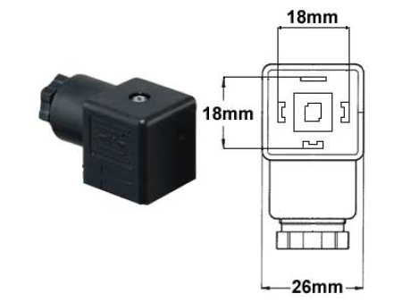 LIITINPISTOKE 26X26MM 4-NAP. 1501-8786