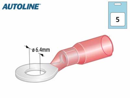 KUTISTELENKKI AUTOLINE PUN M6 5KPL 1569-20062