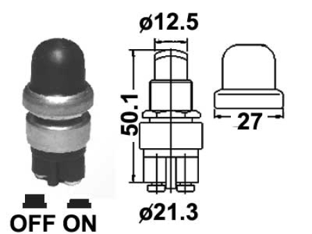 PAINONAPPI 16MM KUMISUOJA # 1570-30216