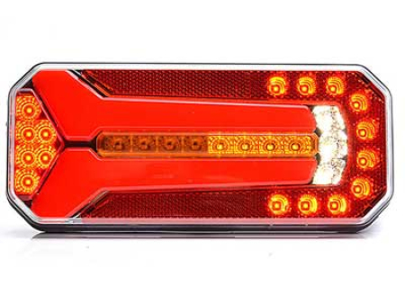 TAKAVALO LED, DYNAAMINEN VILKKU 12/24V IP66/68 (236X104X49) 1606-27892