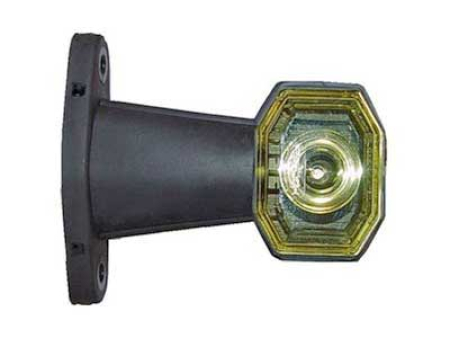 LED-ÄÄRIVALO KUMIVARSI 24V LYHYT VARSI KELT. 1608-6712