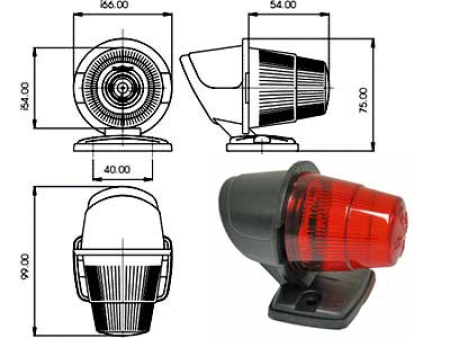 ÄÄRIVALO,PUNAINEN,JALALLA # 1652-0907