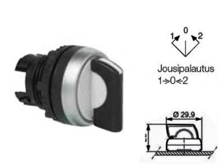 KÄÄNTÖKYTKIN 1->0<2 PALAUTTAVA 1801-5044