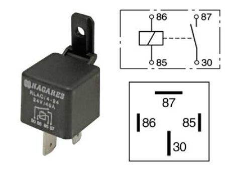 TEHORELE 24V 40A 4-N., PITIMELLÄ 22400111N