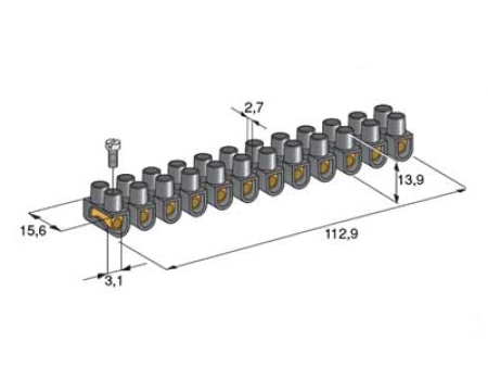 LIITINRIMA MUSTA 6MM 4430110