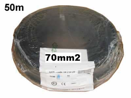 HITSAUSKAAPELI MUSTA 70MM2 50M VUK70