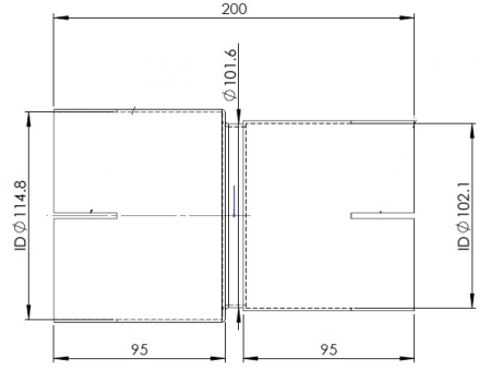 DINEX ADAPTOR (ID/ID) Ø 102,1-114,8 DI-93713