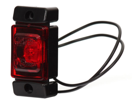 RS LED-ÄÄRIVALO "MINI" | PUNAINEN | 12-24V | 72 X 32 X 23 MM RS9157280