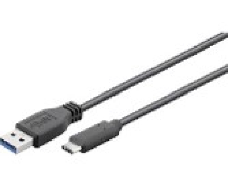 RS USB 3.0,USB 3.1; USB A , USB C PISTOKE, KAAPELI 1M; MUSTA RS9217254
