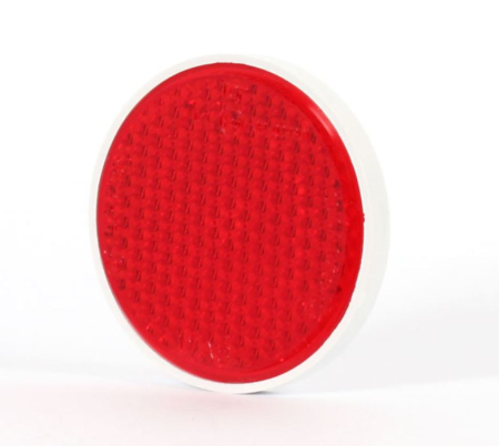 RS HEIJASTIN | PUNAINEN | Ø85MM | RUUVIKIINNITYS M6 | VALKOINEN RS9157028