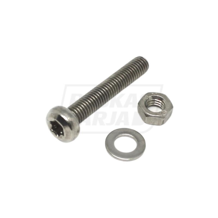 RS M4X40 TORX-RUUVISARJA HAPONKESTÄVÄ (SIS MUTTERI+PRIKKA) 10 KP RS92705304040-2