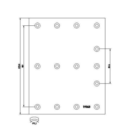 RS JARRUHIHNA VO 225MM Z AKSELISARJA (SIS. NIITIT) T19068